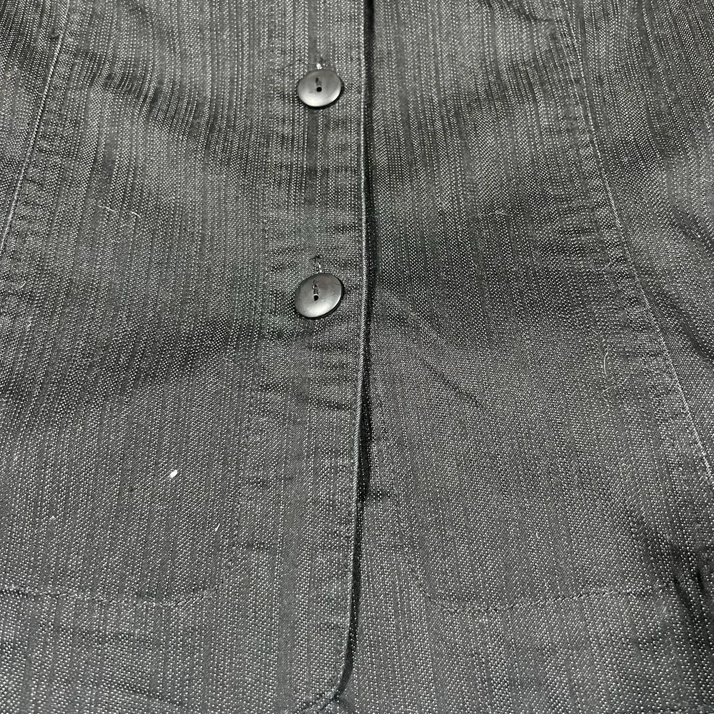 Koret Black Jean Jacket Women's Button Up 3/4 Sleeve Stretch Sz XL - Picture 3 of 10